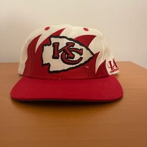 Vintage Kansas City Chiefs Logo Athletic Sharktooth Hat Cap